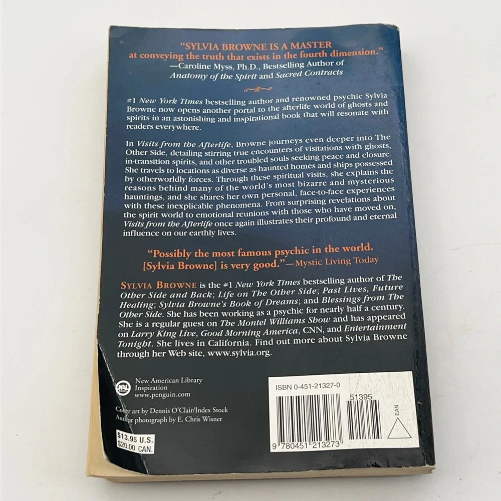 Sylvia Browne Book Lot Visits from the Afterlife Prophecy Hardcover 1st Printing